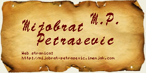 Mijobrat Petrašević vizit kartica